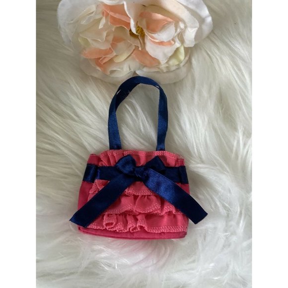 American Girl Battat OG Doll Retired Accessory Pink Navy Purse for Dolls 16" 18" - Picture 12 of 12